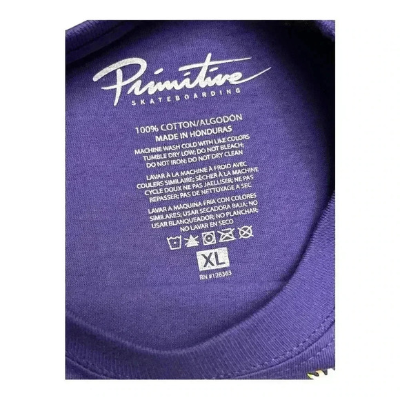 Primitive Purple Wizard Graphic Tee NWT - Picture 4 of 4